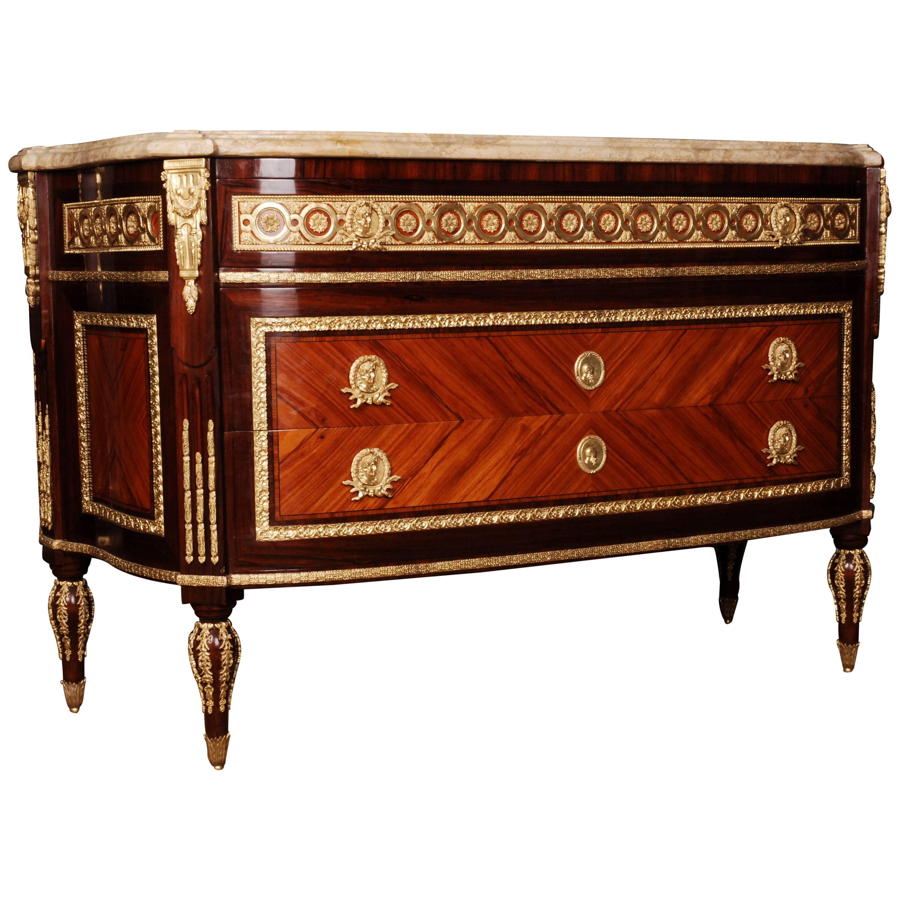 Commode in Louis XVI Style after Jean-Francois Leleu