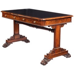 Fine Late Regency Rosewood Freestanding Library Table in the Manner of Gillows