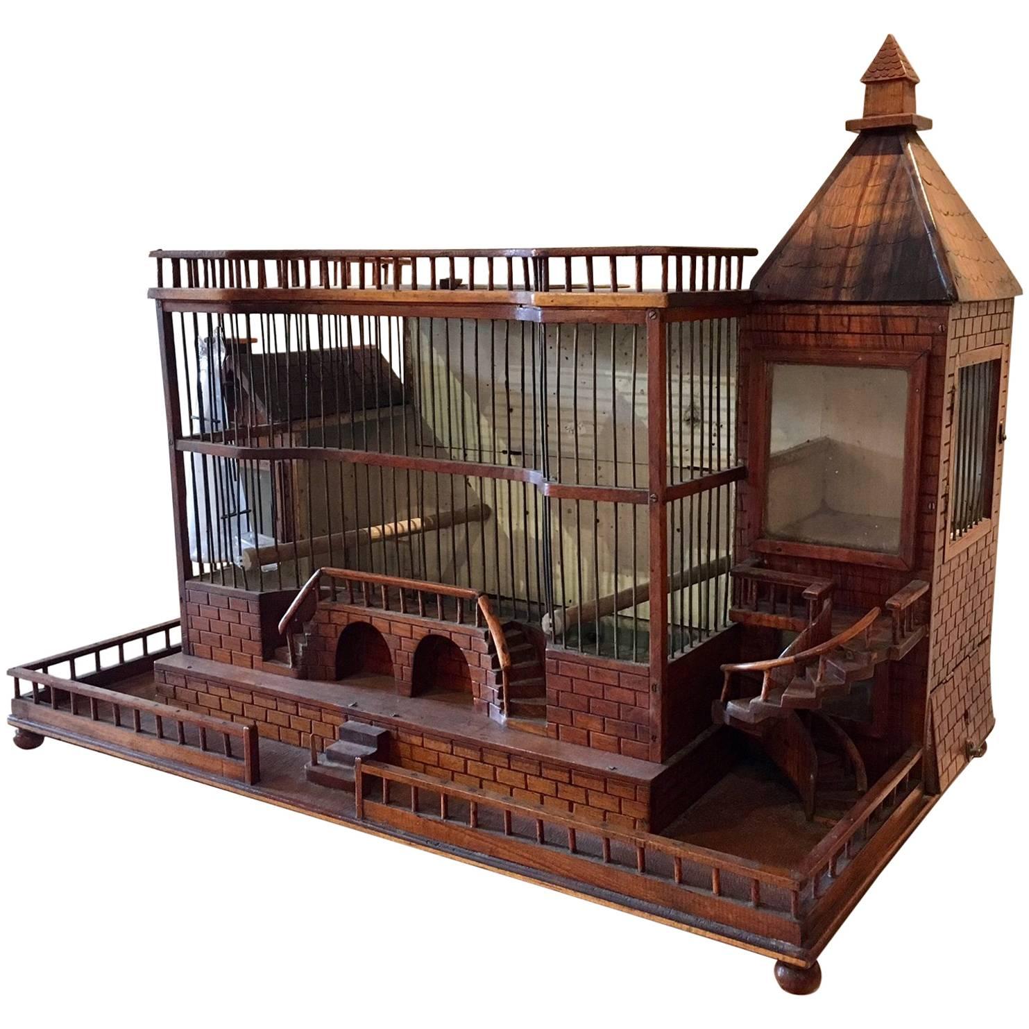 Antique 19th Century Decorative Architectural Bird Cage