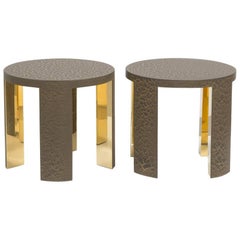 Circular Crackle Side Tables by Talisman Bespoke 12
