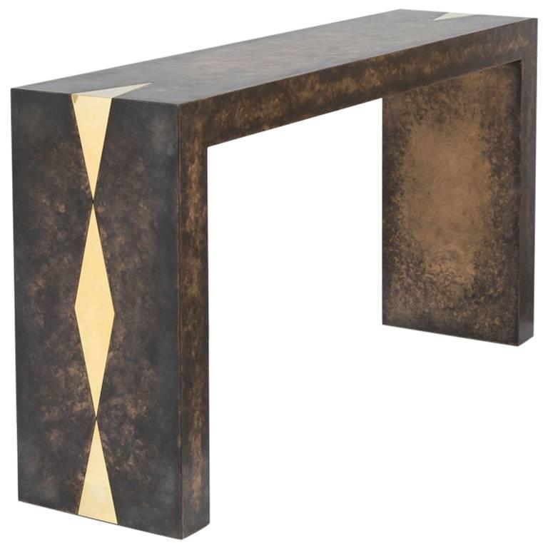 Bronze Collection Console Table by Talisman Bespoke For Sale