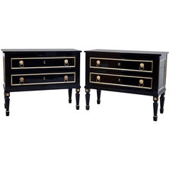 Ebonized Chests of Drawers, 20th Century