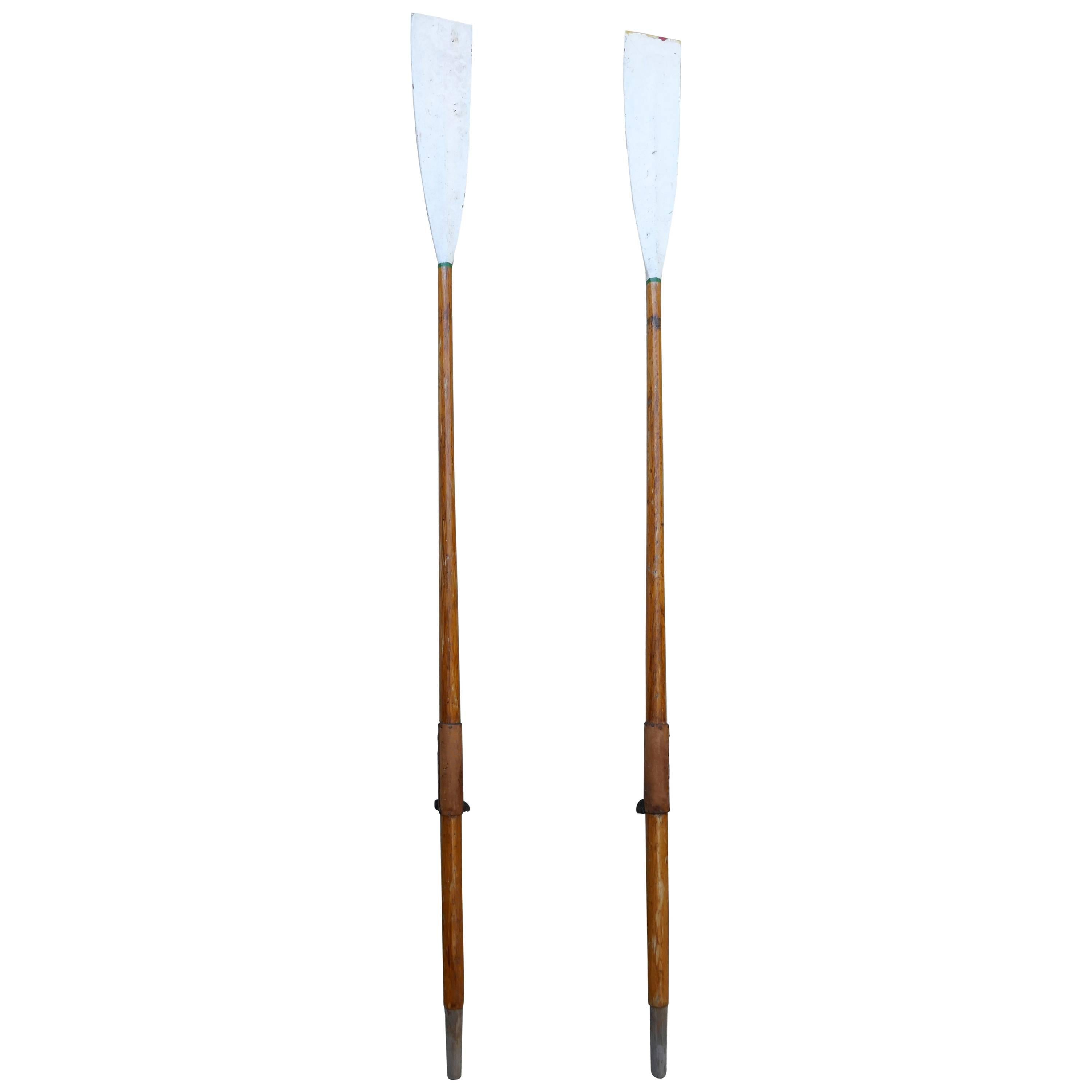 Pair of Decorative Long Sculling Oars
