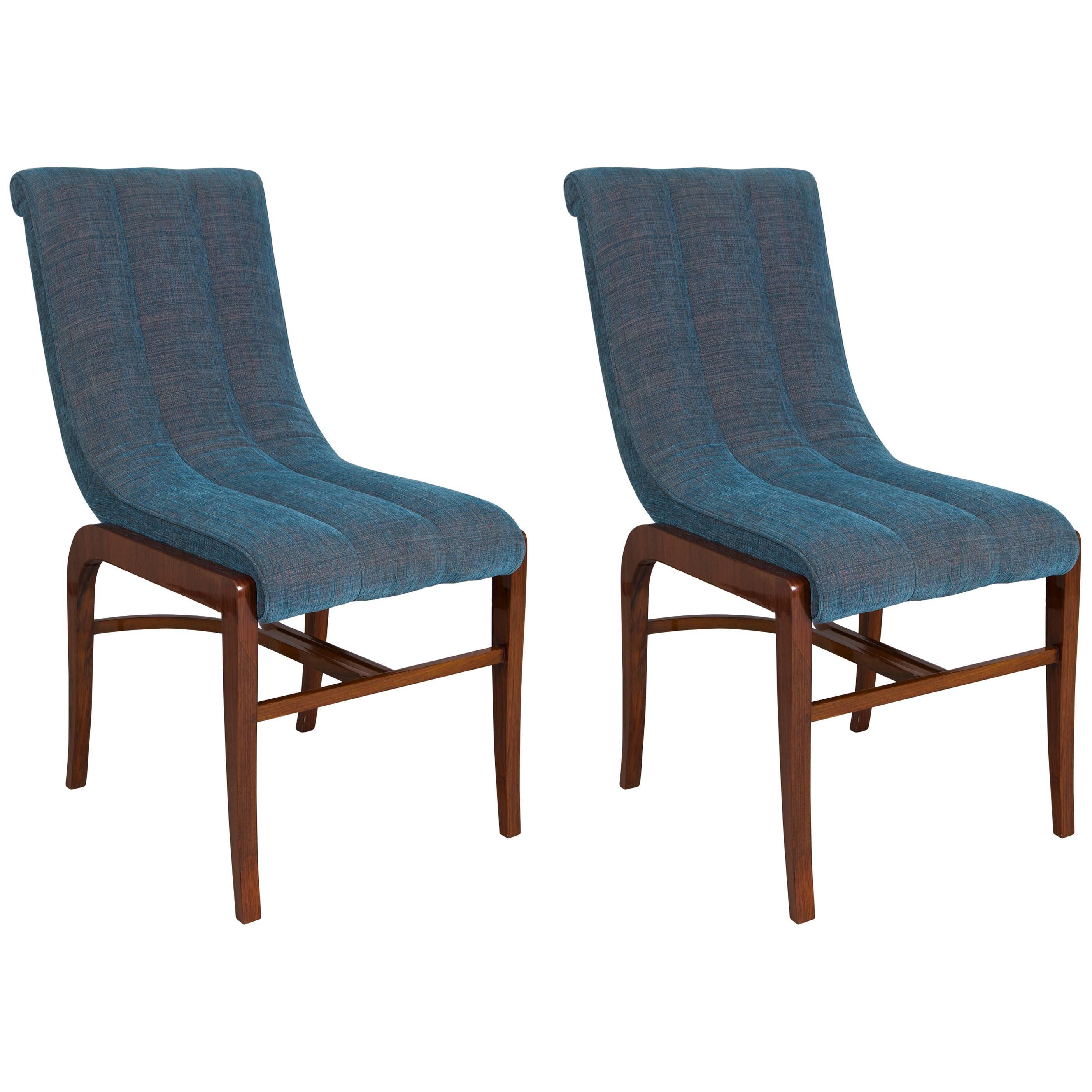 Restored pair of French Art Deco Chairs Designed by Jules Leleu - 1920-1929