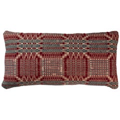 Antique American Coverlet Pillow 3