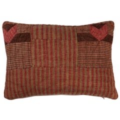 Antique French Linen Quilt Pillow 12