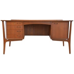 Danish Modern Floating Frame Desk by Svend Aage Madsen, circa 1965