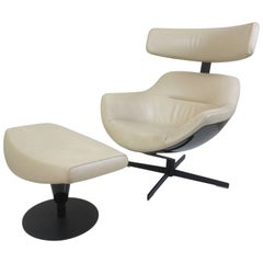 Jean-Mary Massaud Auckland Chair and Ottoman for Cassina