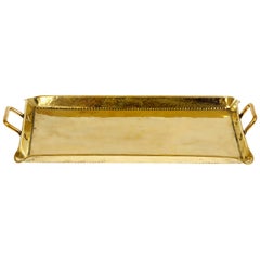 Hammered Brass Tray