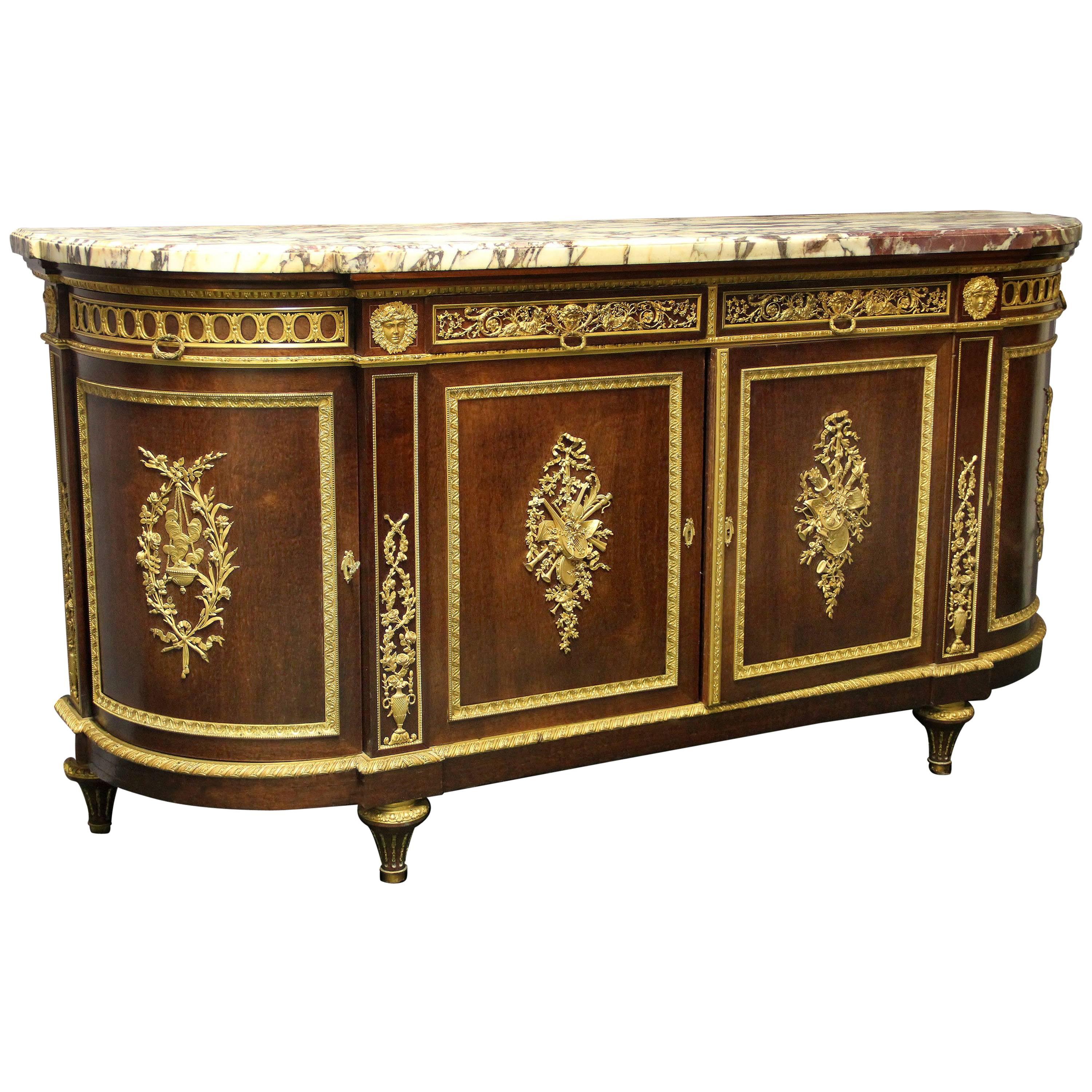 Important Late 19th Century Bronze-Mounted Commode / Server by Maison Grimard