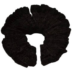 Triple Burnt Erosion Teak Wood Sculpture