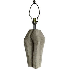 Faux Stone Monolithic Form Table Lamp