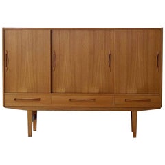 Gunni Omann Style Teak Sideboard Danish, Mid-Century