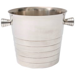 Art Deco Style Silver Plated Ice Bucket by Christofle, Paris, circa 1930s
