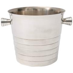 Art Deco Style Silver Plated Ice Bucket by Christofle, Paris, circa 1930s 2