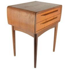 Teak Danish Nightstand by Johannes Andersen for CFC Silkeborg, 1960s