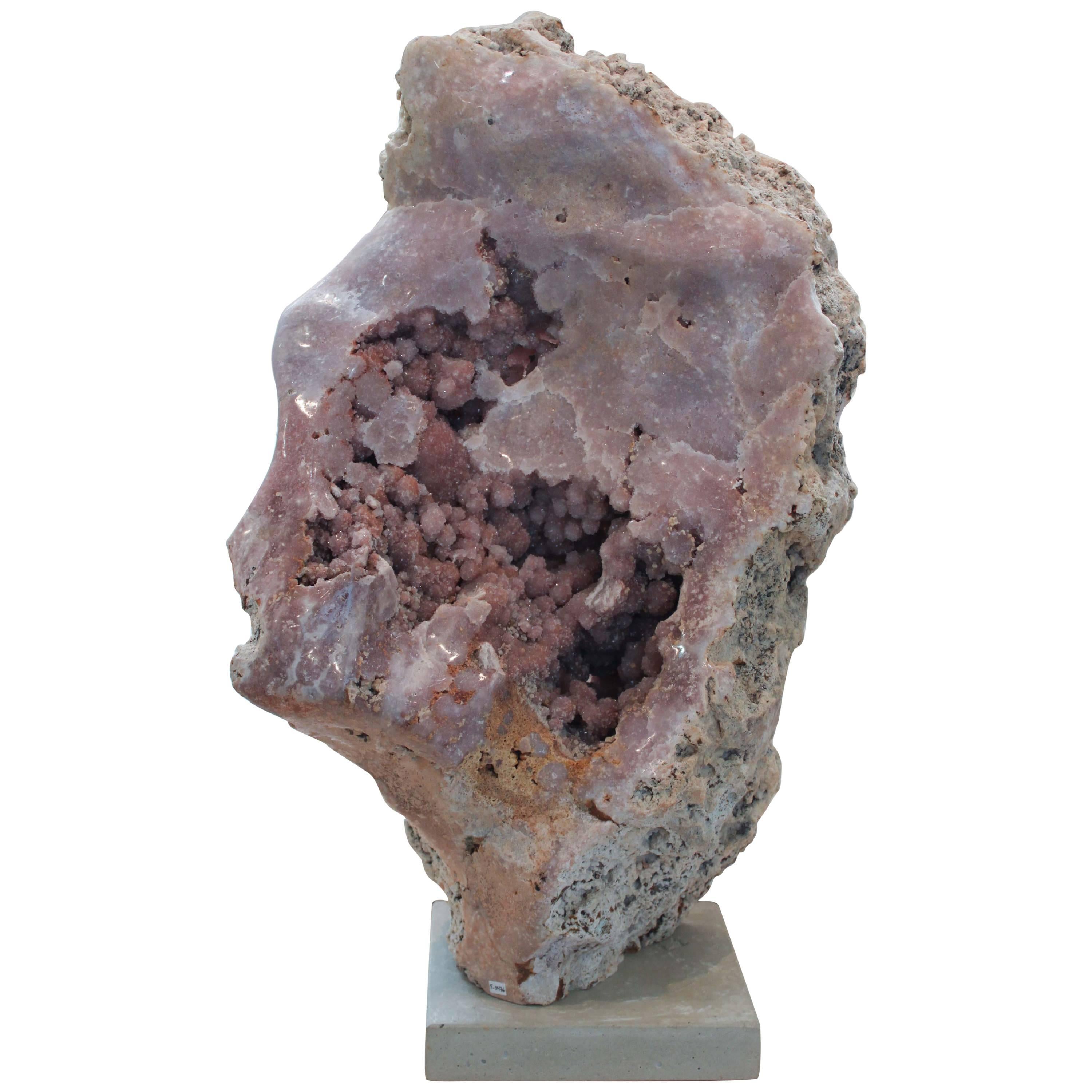 Large Rose Amethyst Geode For Sale