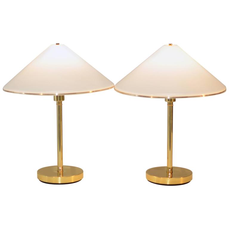 Pair Of Koch And Lowy Brass Desk Or Reading Lamps
