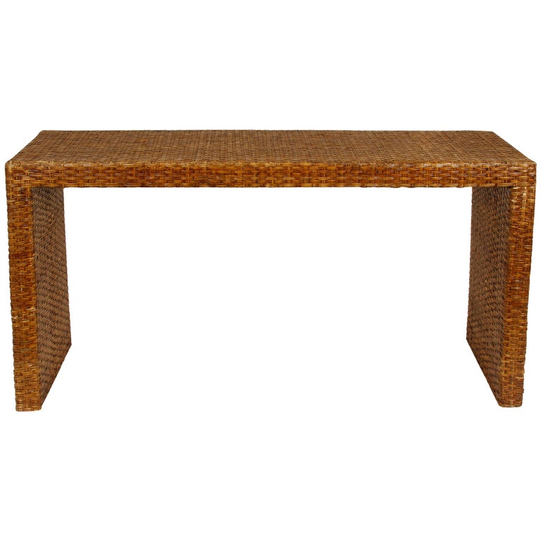 Rattan Sofa Table at 1stDibs