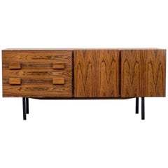 1960s Rosewood Sideboard, Two Drawers Two Doors