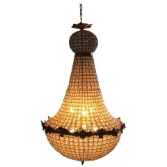 Antique French Industrial Chandelier