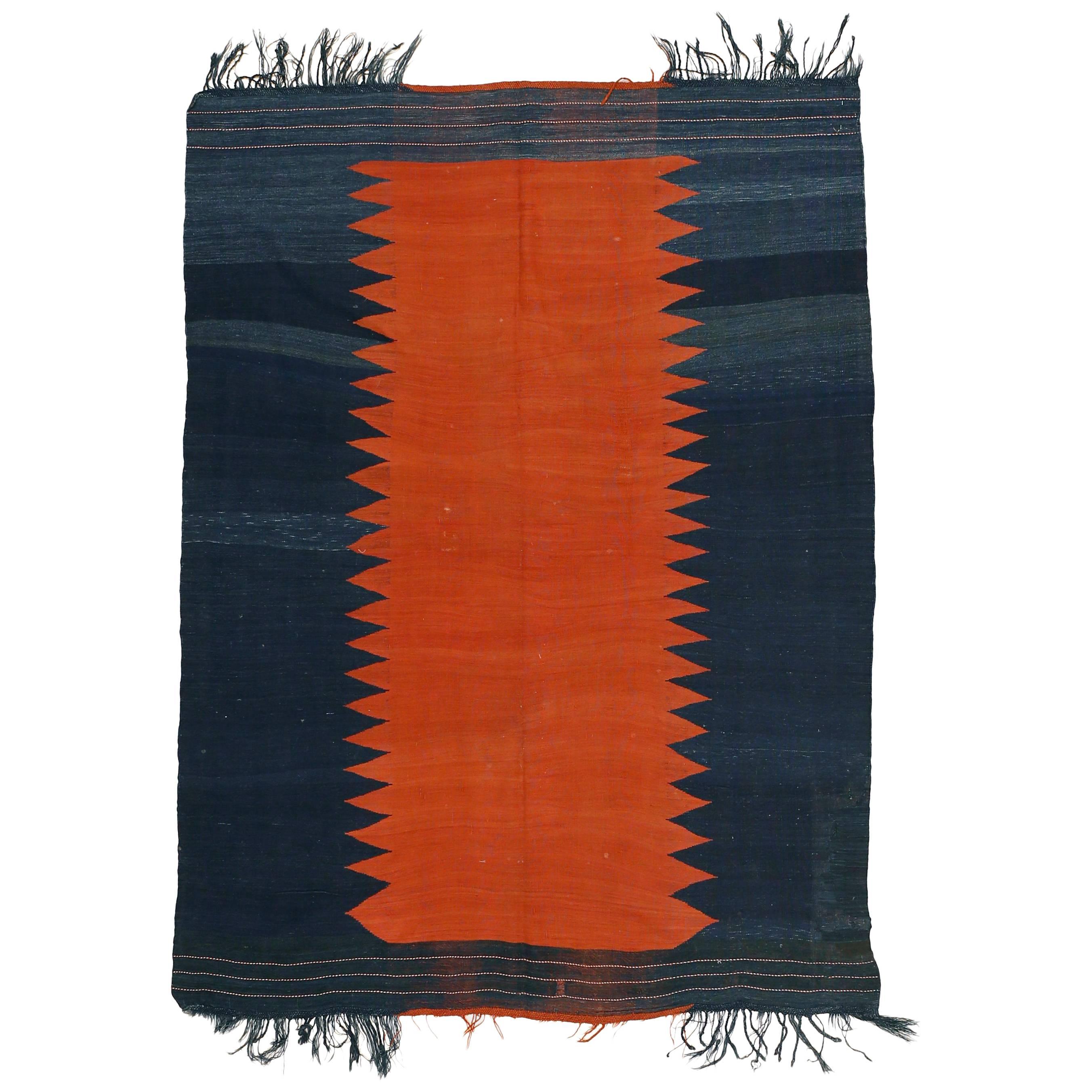 Minimalist Old Caucasian Kilim at 1stDibs