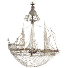 Caravel Shape Crystal Chandelier