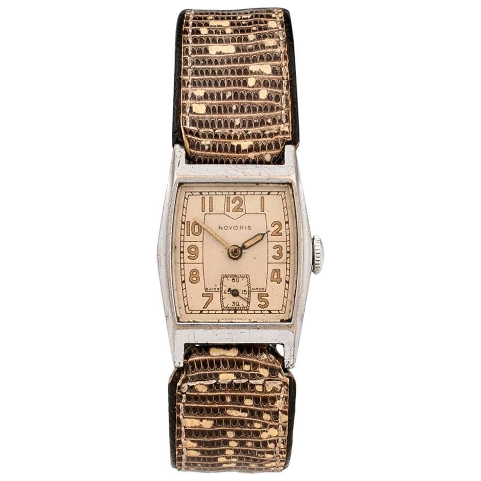 Art Deco Novoris Wristwatch For Sale