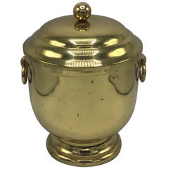 1960s Brass Ice Bucket by Maxwell Phillips 9
