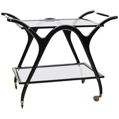 Bar Cart Attributed to Cesare Lacca, Italy, 1950s