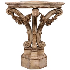 19th Century French Painted Console Antique 19th Century French Painted Console