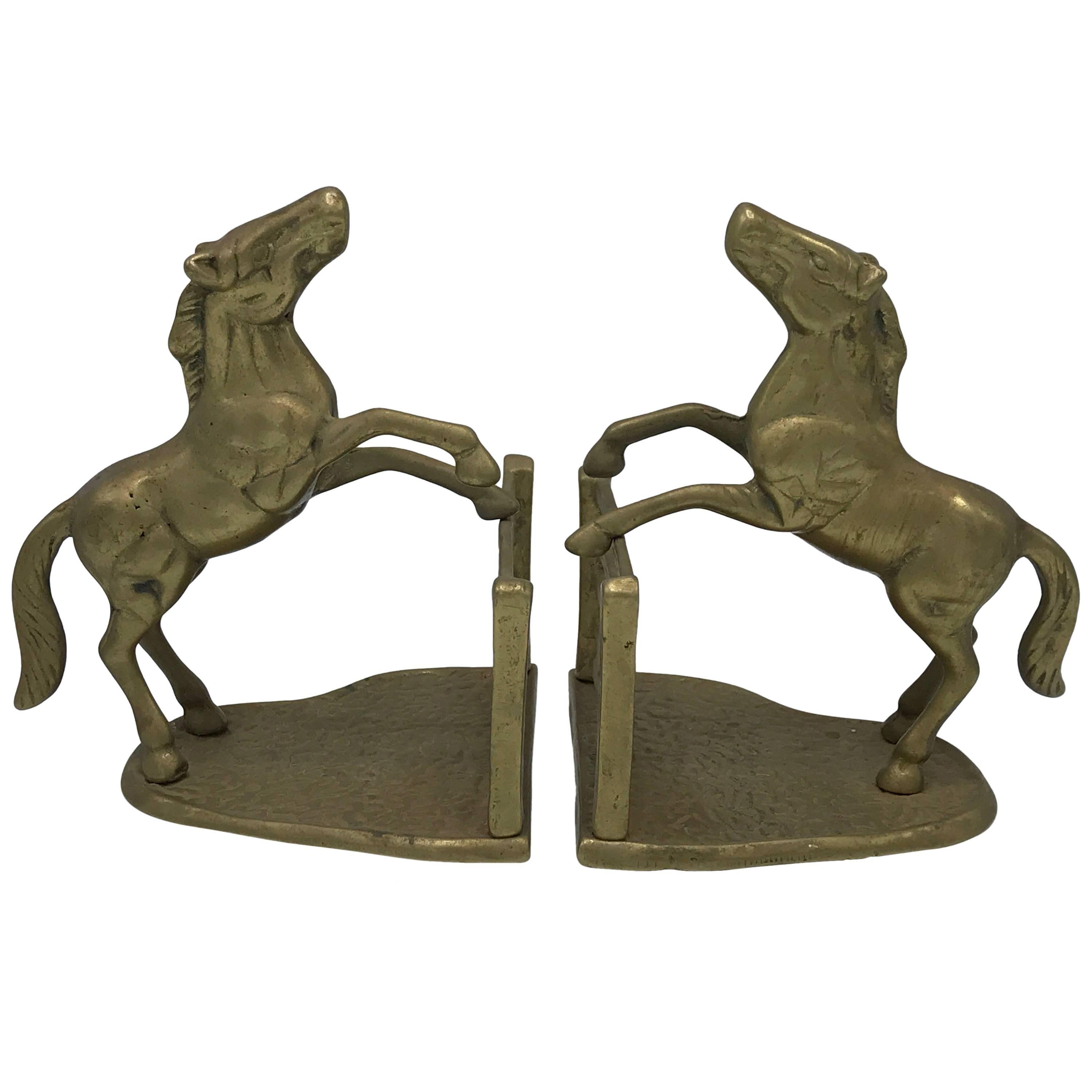 1970s Horse Bookends, Pair
