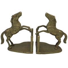 Vintage 1970s Horse Bookends, Pair