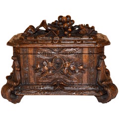 19th Century Black Forest Carved Box