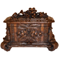 19th Century Black Forest Carved Box 1