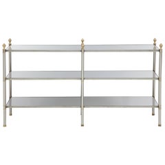 Brass and Steel Etagere