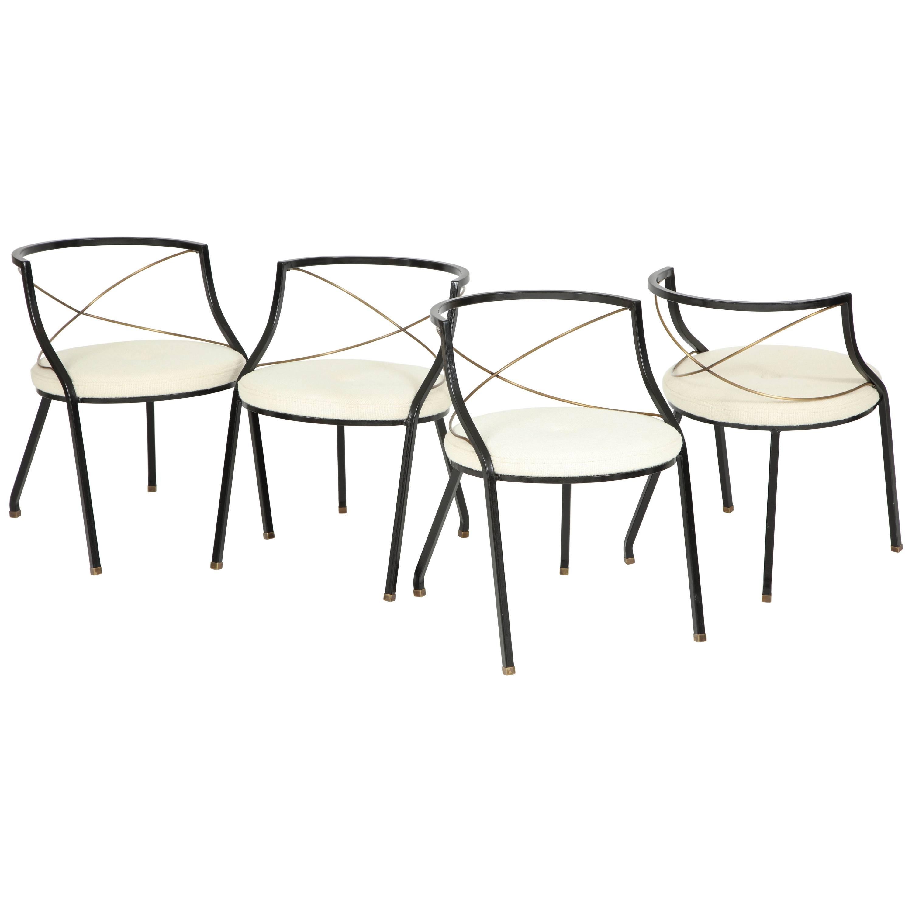 Maison Jansen Style Side Chairs For Sale