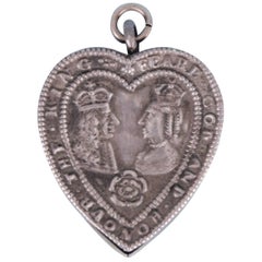 Charles II Silver Heart Shaped Locket, London, circa 1662