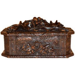 19th Century Black Forest Carved Box 3