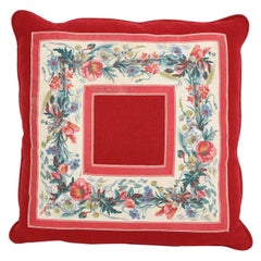 Vintage Floral Trim Pillow