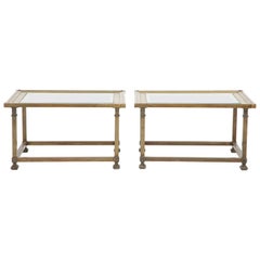 Pair of Brass Mastercraft Coffee Table Pair of Brass Mastercraft Coffee Table