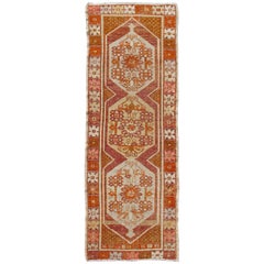 Mid-Century Antique Turkish Oushak with Three Central Medallions
Flower Border Mid-Century Vintage Turkish Oushak with Three Central Medallions
Flower Border