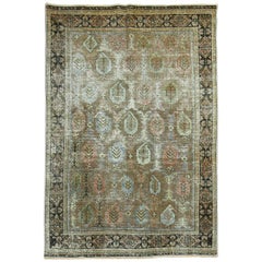 Antique Shabby Chic Persian Paisley Rug