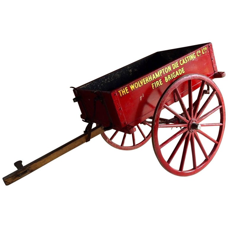 Antique Hand Cart Wolverhampton Die Casting Company Display Shop Cart