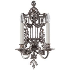 Silver Plate Sconces, circa 1900 9