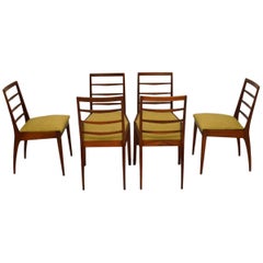 Ensemble de six chaises à manger rétro en teck de McIntosh