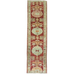 Zabihi Collection Vintage Turkish Anatolian Red Runner