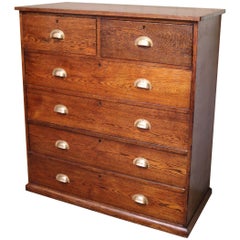 Substantial Oak Chest of Drawers 11