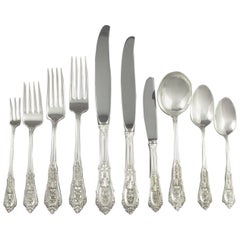 Wallace Rosepoint Sterling Silver Flatware, Set for 12