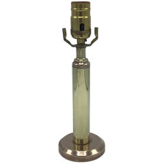 1960s Modern Brass Lamp with Copper Base